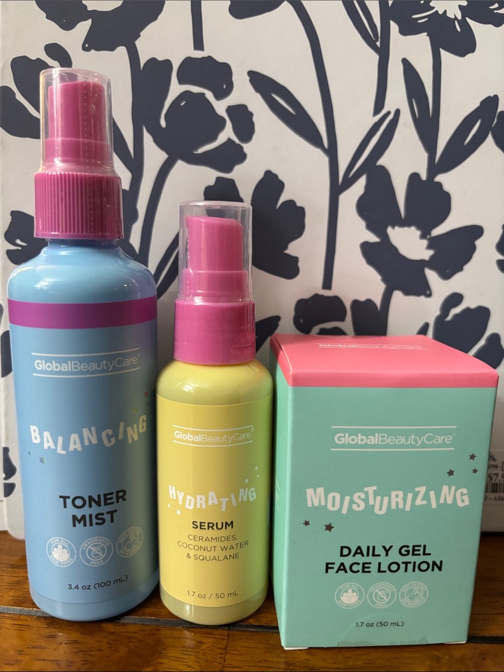 Youthful Skincare Set Toner Mist, Hydrating Serum, Daily Gel Face Lotion